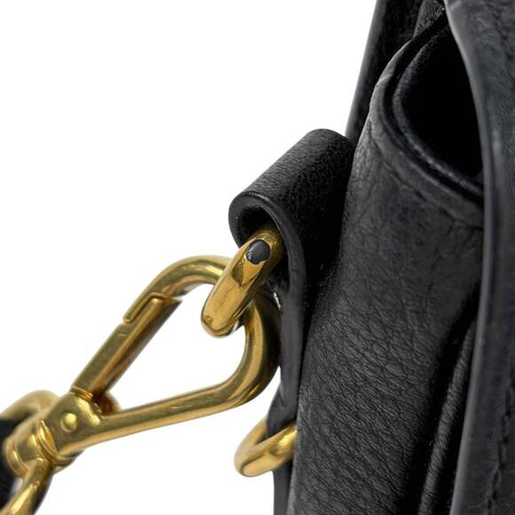 Prada PRADA Logo Shoulder Bag, 2-Way, Crossbody, Leather, Nero (Black), 1BD20... - Picture 7 of 9